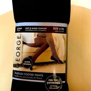 George Fleece Footed Tights